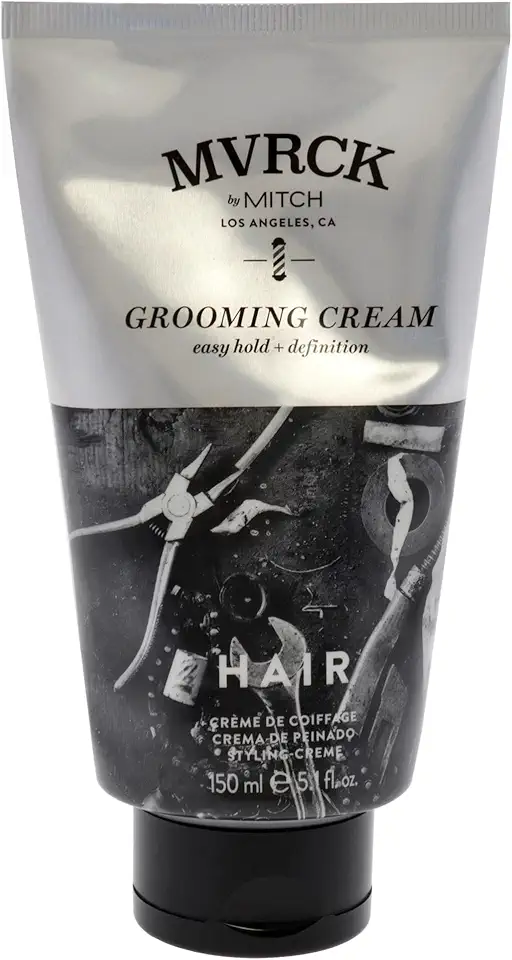 MVRCK by Paul Mitchell Grooming Cream for Men, Easy Hold + Definition, For All Hair Types, 5.1 fl. oz.