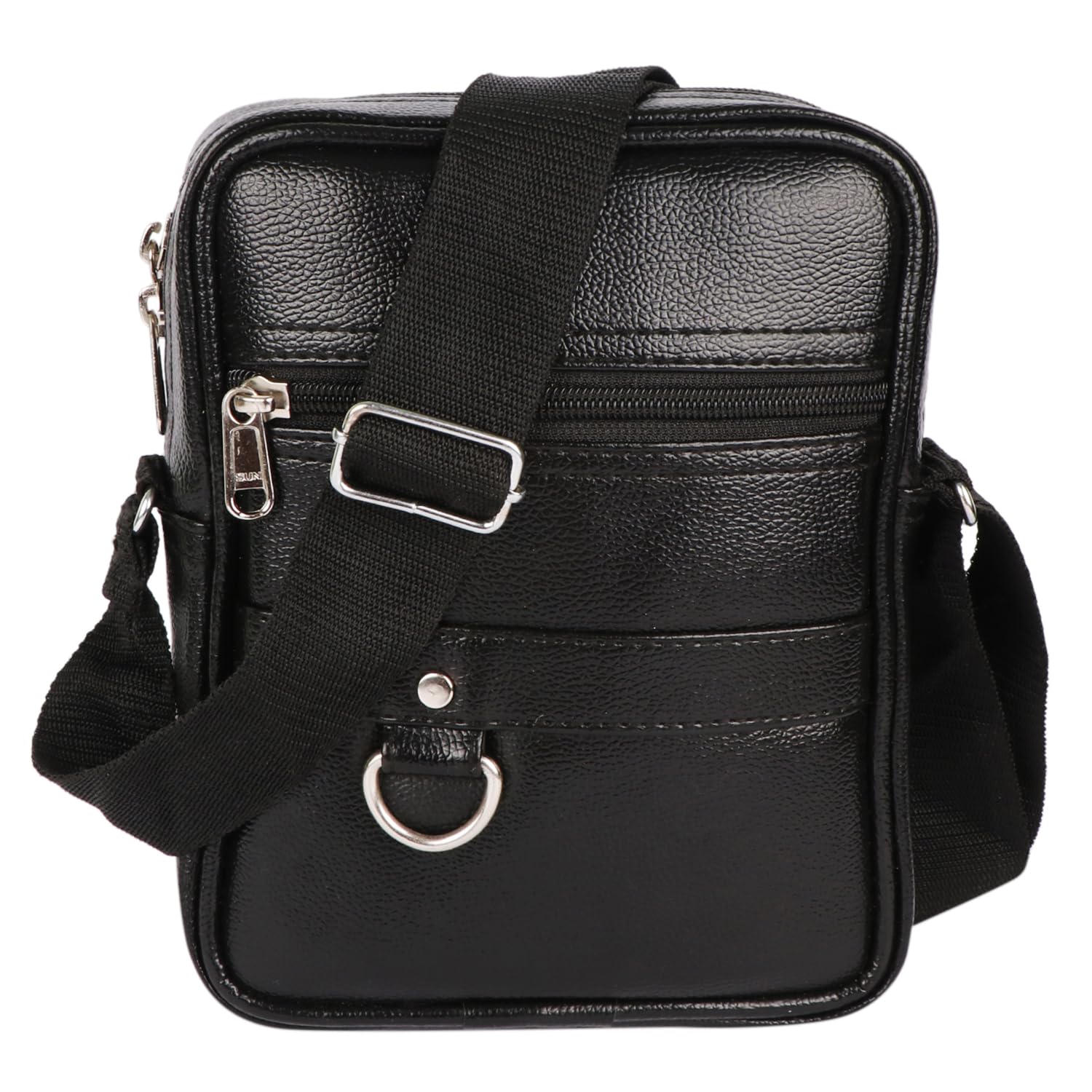 Stylish PU Leather Sling Cross Body Travel Office Business Messenger One Side Shoulder Bag for Men-image-34