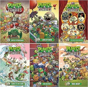 Plants vs. Zombies 6 Books Set: Volume 7 - Volume 12 (Hardcover) : Paul ...