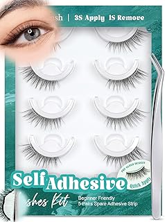 Obeyalash Mitad pestañas autoadhesivas de ojo...