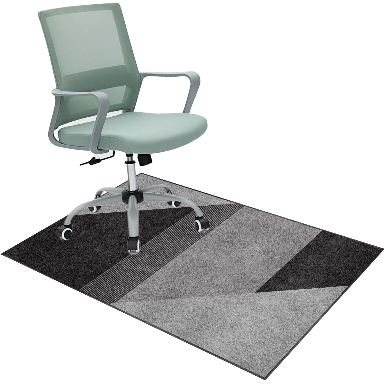 EYZO 100 × 140 cm Chair Mat For Carpeted Floor, Office Chair Mat, Gaming Chair Mat, Multi-Purpose Carpet Protector, Desk Chair For Carpeted Hardwood Floor, Protects Floors, Anti-Skidding Stop Noise