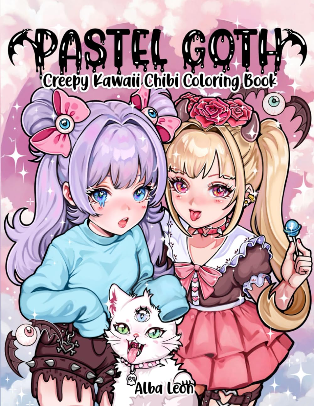 Pastel Goth Creepy Kawaii Chibi Coloring Book: Cute and Spooky Horror Gothic Aesthetic Coloring Pages for Adults