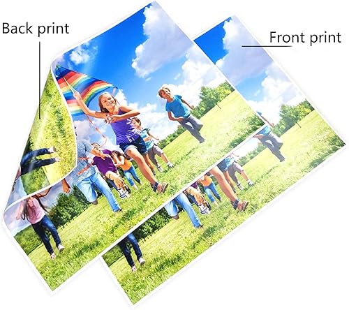 Miniatura 3 de Papel fotográfico láser brillante 4R de 4 x 6 pulgadas, 157 gsm, 100 hojas, papel recubierto de doble cara de alta calidad para impresoras láser,
