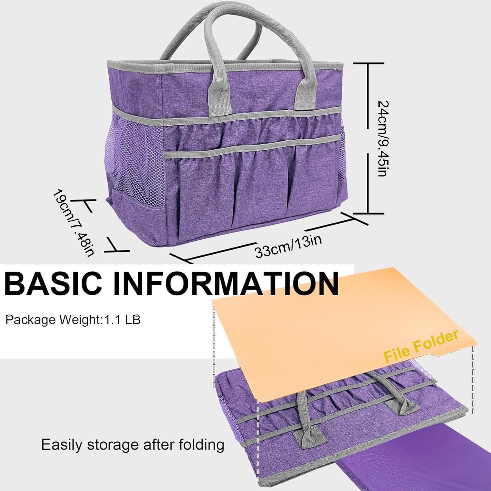 Borsa Da Viaggio Per Arte Organizer Per Cancelleria, Tasche, Manici