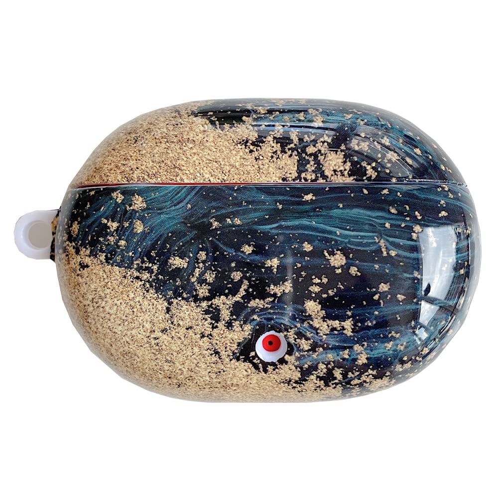 XBS-BetterMarble Pattern PC Case for Beats Studio Buds 2021 Case, Compatible with Beats Studio Buds 2021 Earbuds Case for Men Kids Teens Boys Case with Keychain Accessories-Model 3