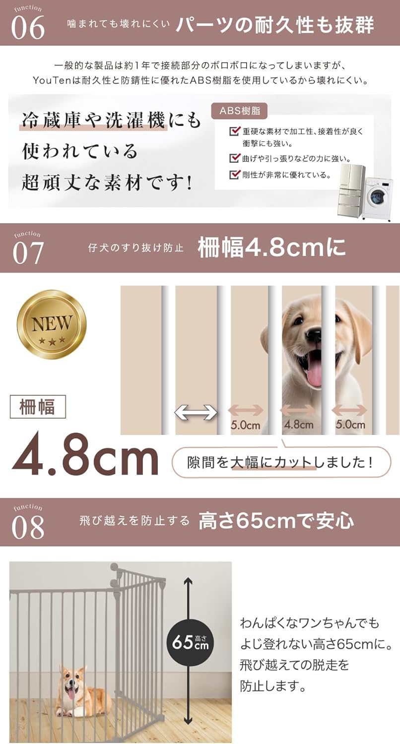 ☆期間限定価格 1/6まで☆ ペットケージ 折りたたみ 【2年保証】 6枚セット 犬ゲージ ペットケージ犬 ペットサークル ドックケージ :  YouTen Yahoo!ショッピング店 - 通販 - Yahoo!ショッピング YouTen(ユーテン) ペットサークル 新型ハンドル  徹底改良モデル ペット ...