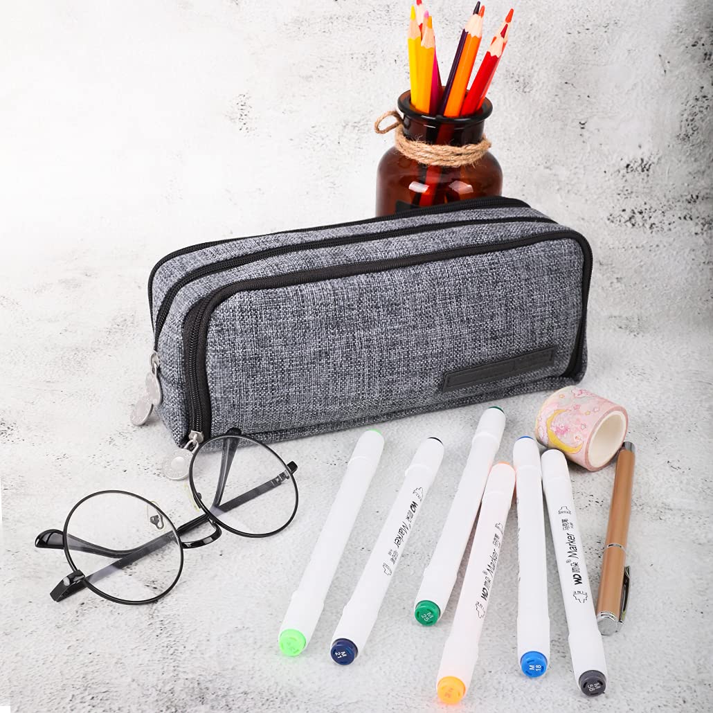 Lazeny Trousse à Crayons, Pop Out Trousse Scolaire Avec Verrouillage Par Mot De Passe, Grande Capacité Crayon Stylo Pochette Avec Compartiment Bouton Poussoir Pour Fille Garçon Enfant (Lapin Violet