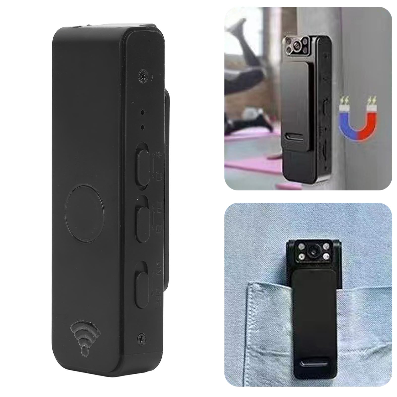 Bodycam 4k Mini Telecamera Corporabile 4K - Videoregistratore WiFi Impermeabile Con Visione Bodycam 4k Mini Telecamera Corporabile 4K - Videoregistratore WiFi Impermeabile Con Visione