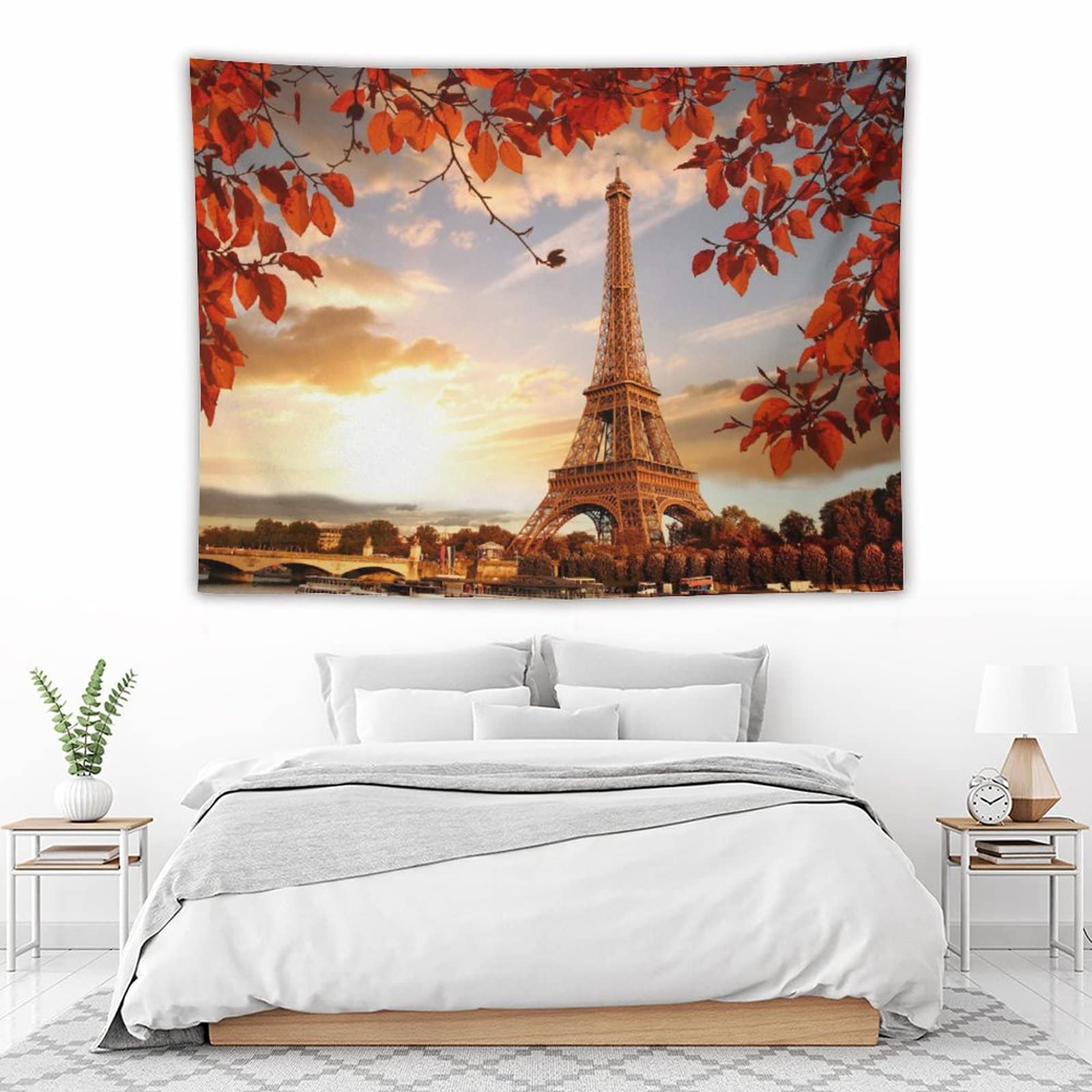 Amazon.co.jp: 絶景-パリのエッフェル塔タペストリー 大判