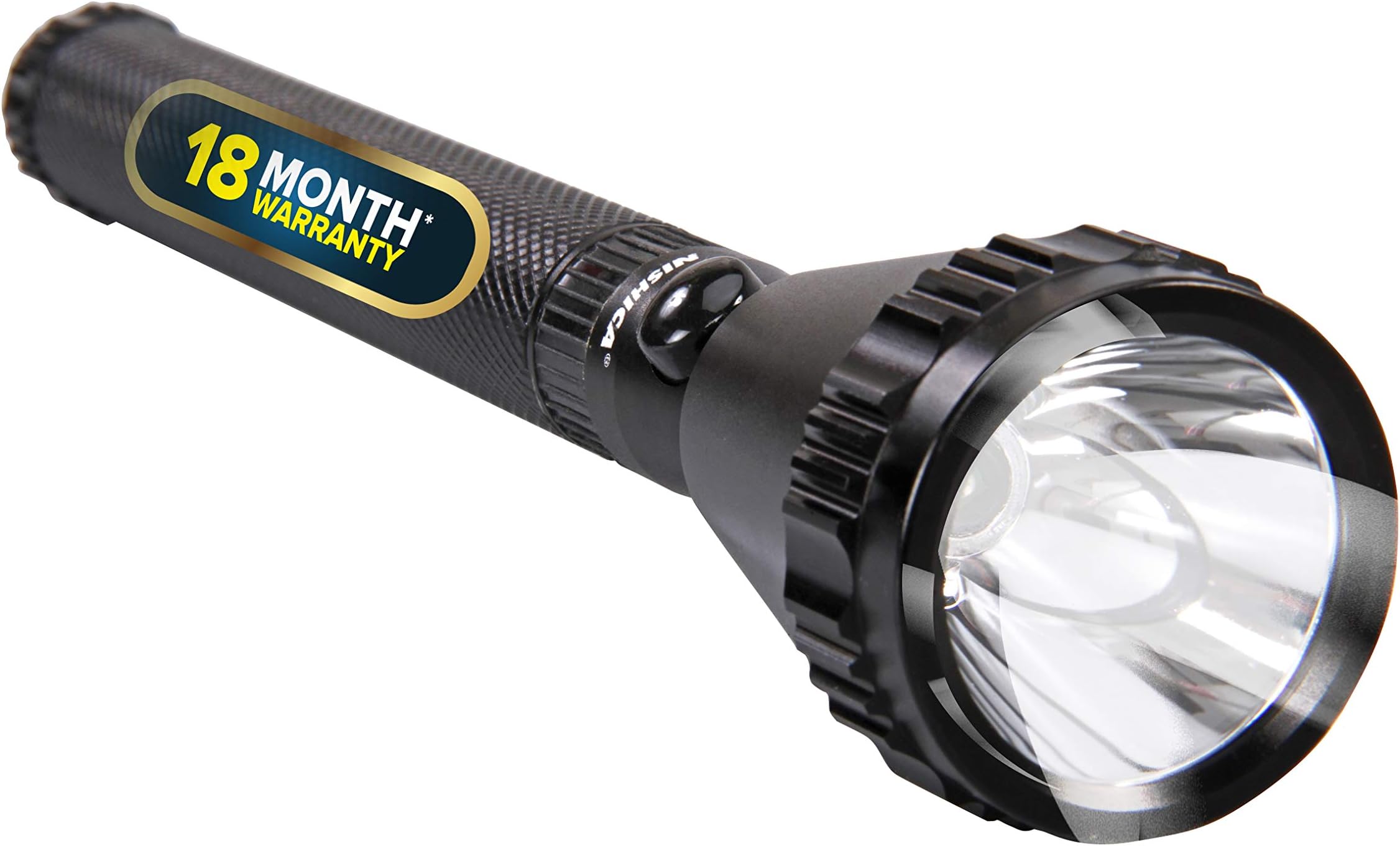 NS-M-100 Rechargeable CREE LED Flashlight Torch, Security Purpose military Grade Aircraft Aluminium Body, Long distance beam range Upto 400 Meter with Solar Charging Support (Black)