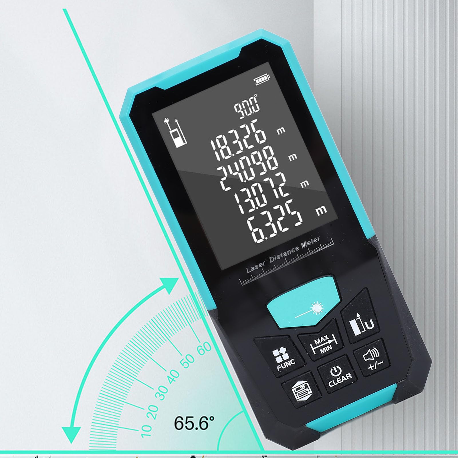 Outil de Mesure numérique 0.05-120M, Portable, Haute précision, écran LCD rétroéclairé de 2.4 Pouces, télémètre Multifonctionnel