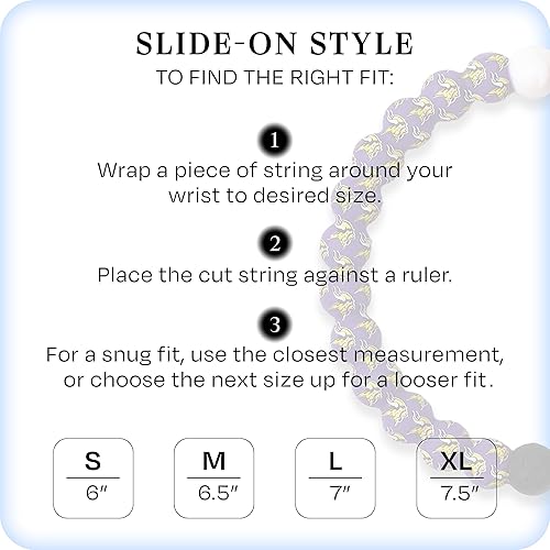 Miniatura 293 de Lokai NFL Football Collection - Pulseras de cuentas para hombres y mujeres, joyería de silicona, pulsera de moda para un ajuste cómodo