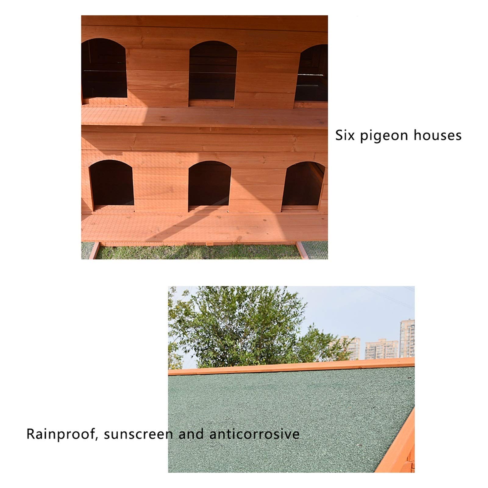 Gabbia per Uccelli e Pappagalli Grande Casa Piccione All'aperto Capannone Bird Cage Grande Terrazza Garden Villa per Canarini, Cocorite e Uccelli Esotici