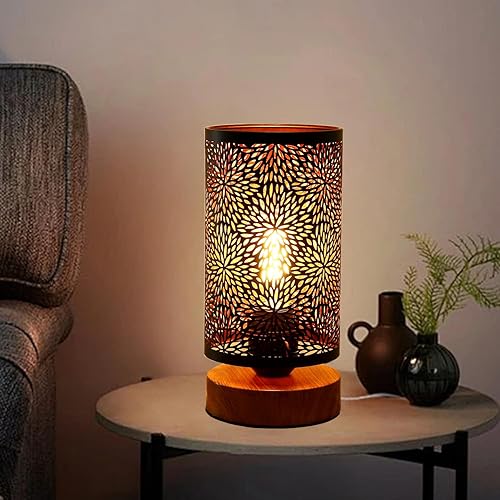 Miniatura 7 de Pequeñas lámparas de mesa industriales regulables, lámparas de noche para mesita de noche, lámpara de escritorio lateral de mesa auxiliar con