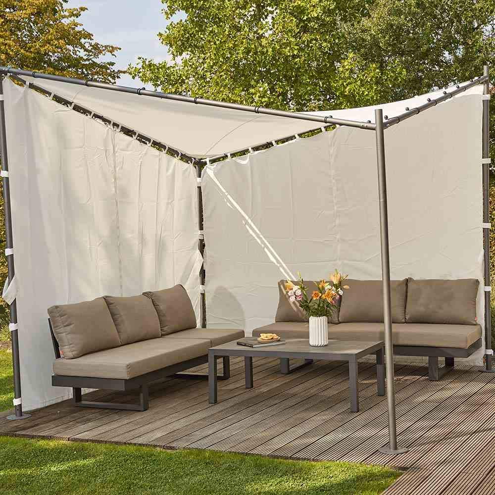 Garden Market Parasol ⌀ 2,55 m Lichtgrijs BAIA | Gratis Levering