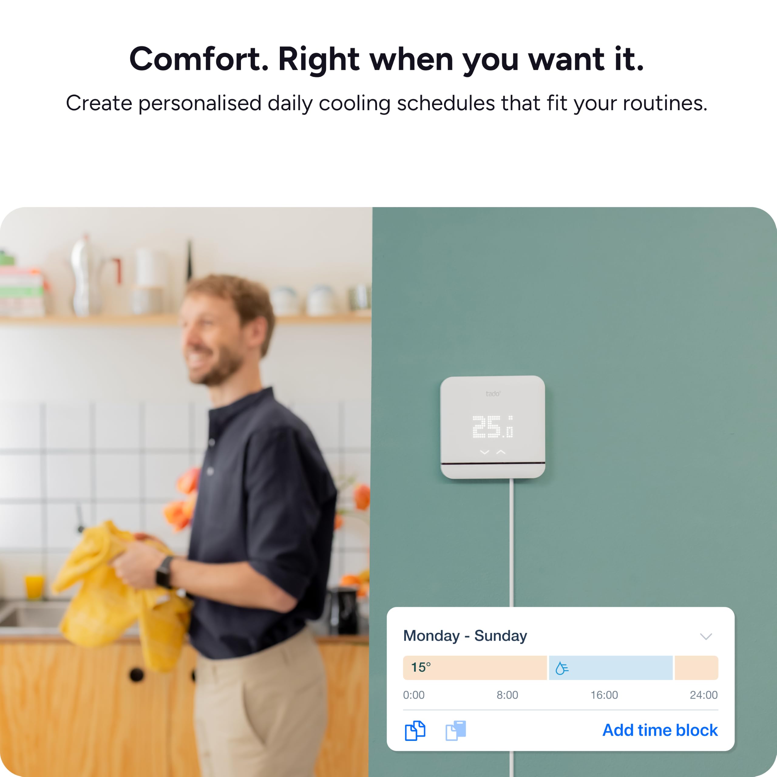 tado° Termostato Inteligente Inalámbrico kit de inicio V3+ – Control de calefacción smart home, fácil instalación, diseñado en Alemania, compatible con Amazon Alexa, Siri y Asistente de Google