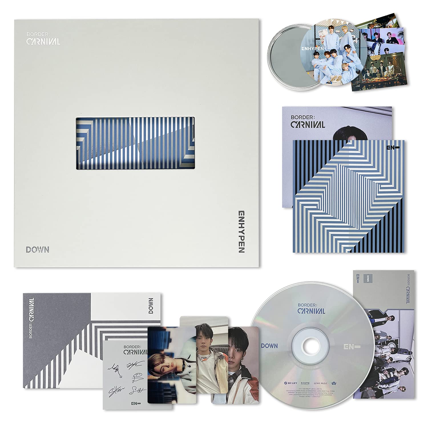 ENHYPEN 2nd Mini Album - BORDER : CARNIVAL [ DOWN ver. ] CD +