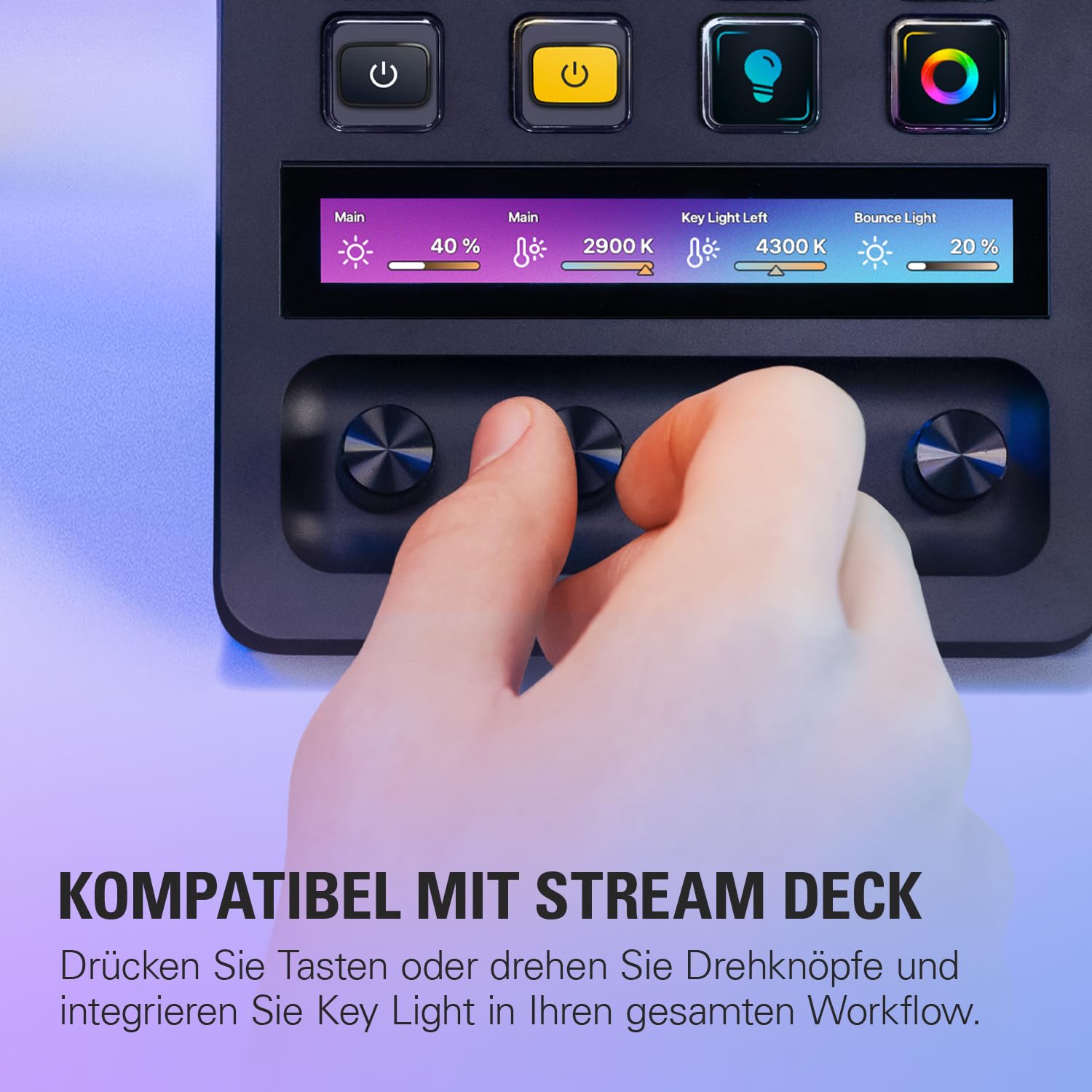 Elgato Key Light, professionelle Studioleuchte, 2800 Lumen