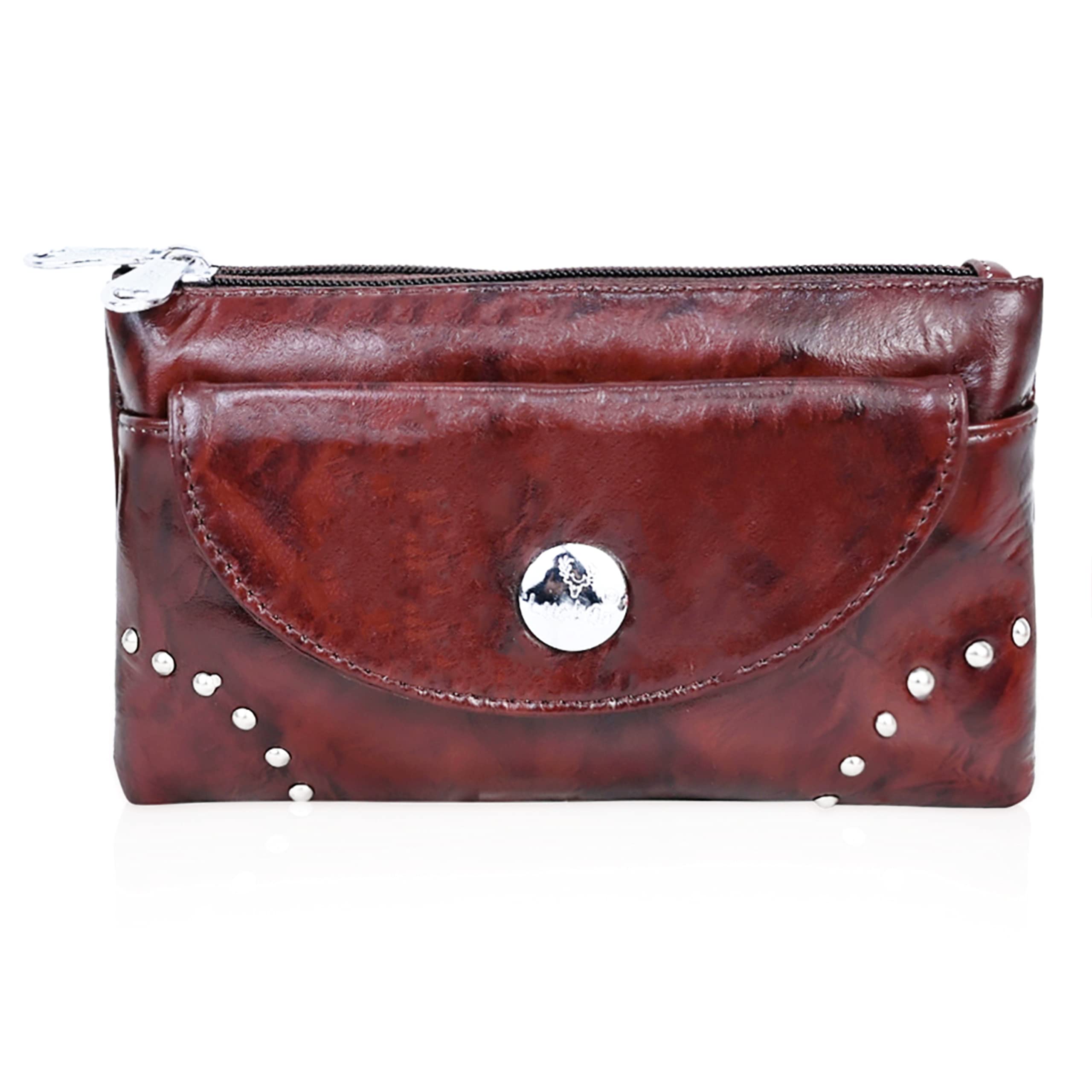 luckon Women's Pure Leather Hand Wallet Clutch Trendy | Detachable Shoulder Chain Strap | Phone Pocket | (Dimension- L- 7x H- 4 Inch)-picture-46