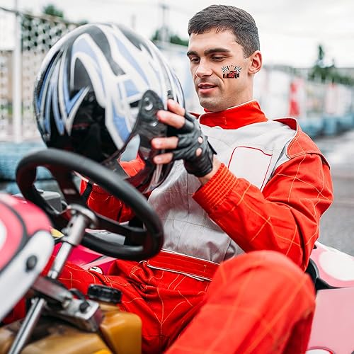 Miniatura 3 de 144 piezas de tatuajes temporales de autos de carreras, calcomanías de autos de carreras, dos regalos de fiesta de autos de carreras rápidas,