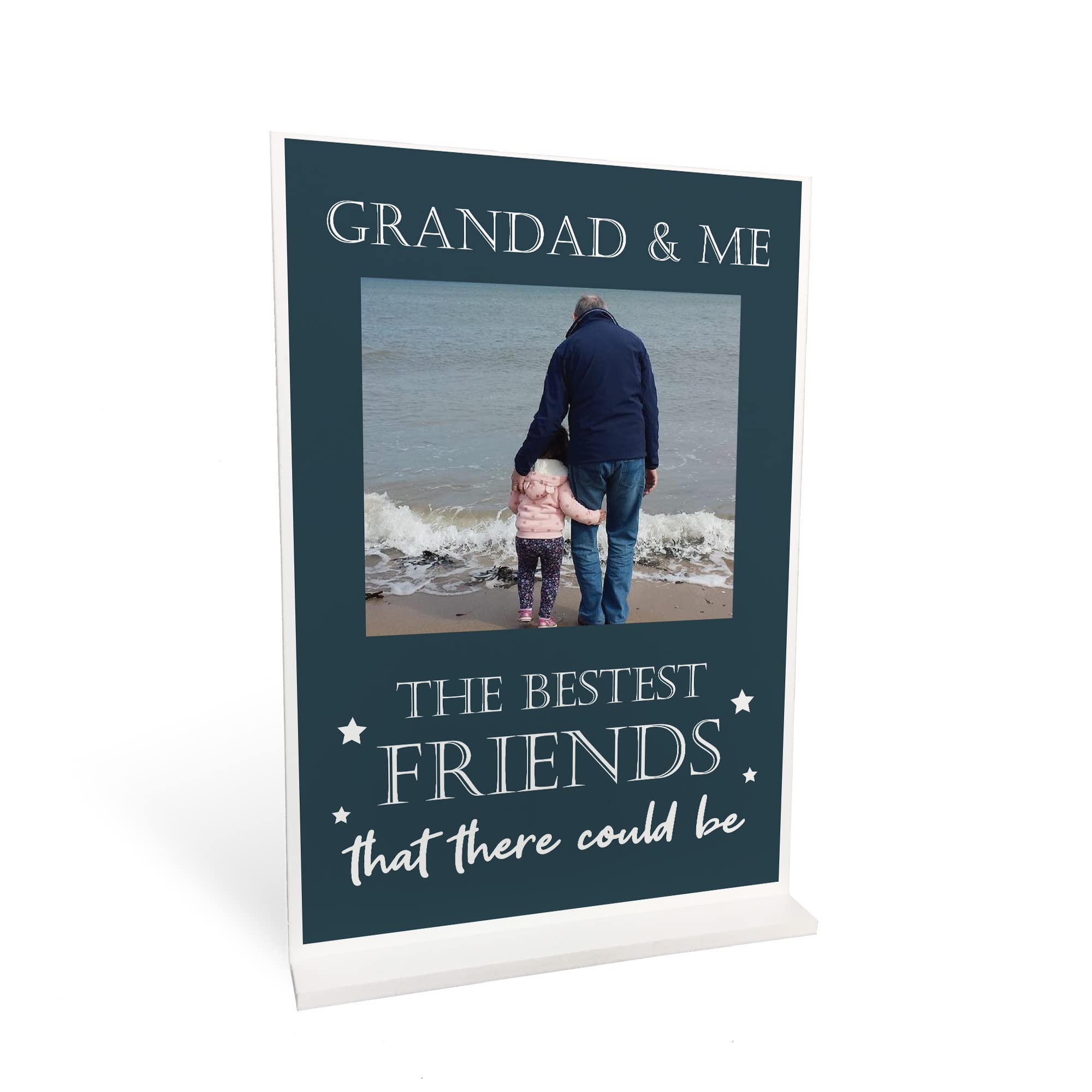 Red Ocean Personalised Photo Plaque Grandad Gift Best Friend Plaque Grandad Birthday Gift Fathers Day Gift From Granddaughter Grandson
