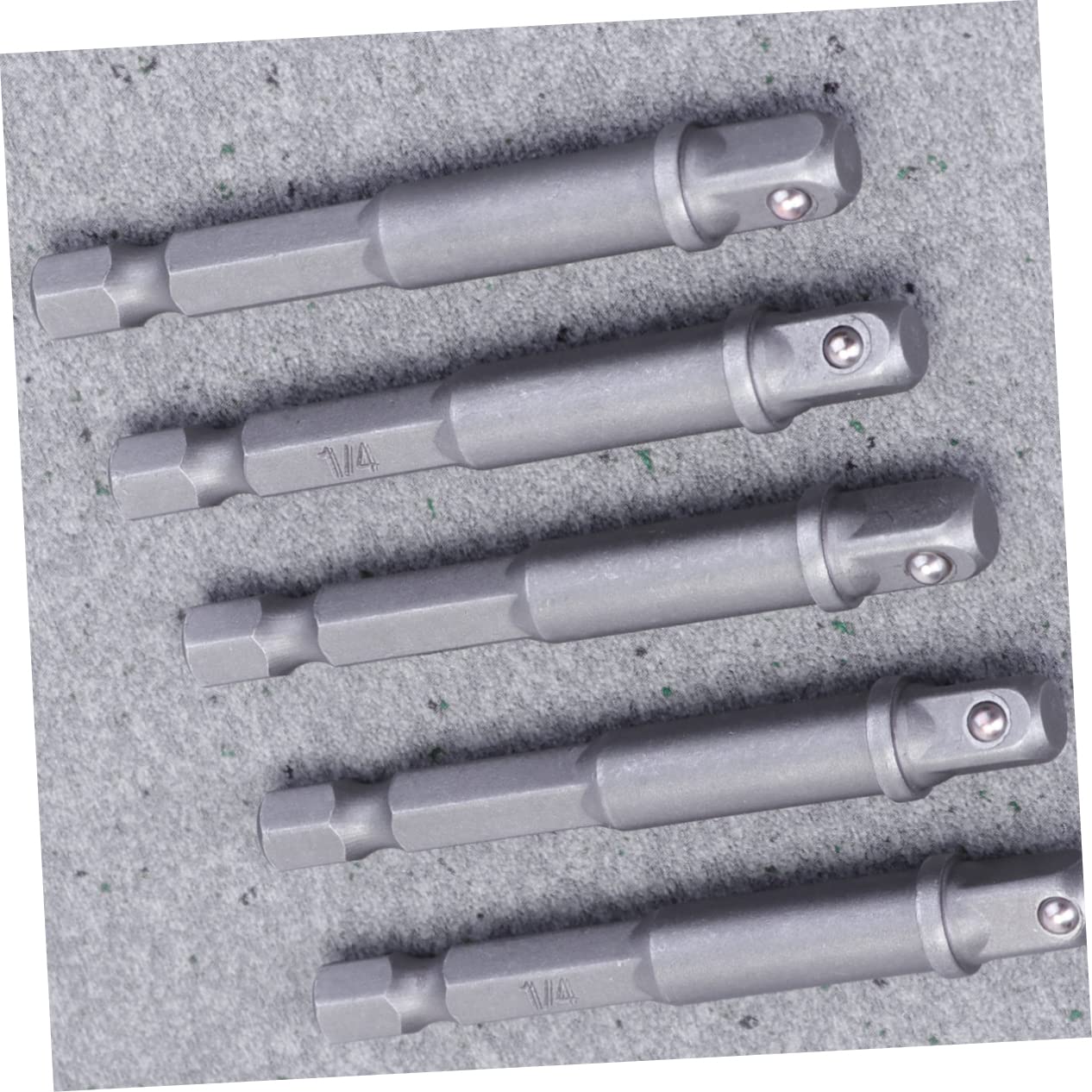 Uonlytech 15 Set Barra Di Estensione Della Presa Bussole Esagonali Cacciavite Elettrico Presa Esagonale Biella Presa Biella A Manicotto Barra Di Estensione Della Manica Silver 5 Pezzi * 15