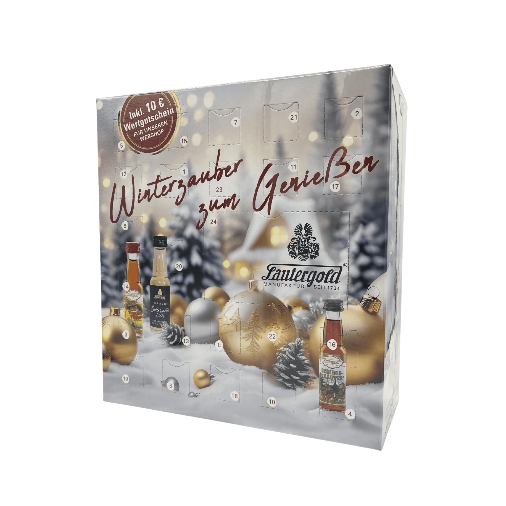 Adventskalender Liköre Spirituosen Brände und Geiste