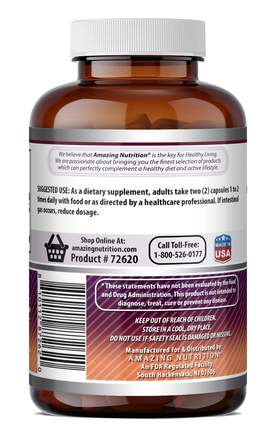 Amazing Formulas MSM (Methylsulfonylmethane) Supplement | 2000 Mg Per Serving | Capsules | Gluten Free | Made in USA (120 Count | Pack of 1) — Amazon image 3