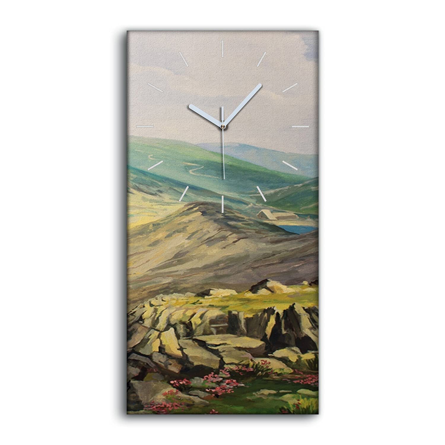 Horloge sur Toile Décoration Art Moderne Salon et Espace de Vie