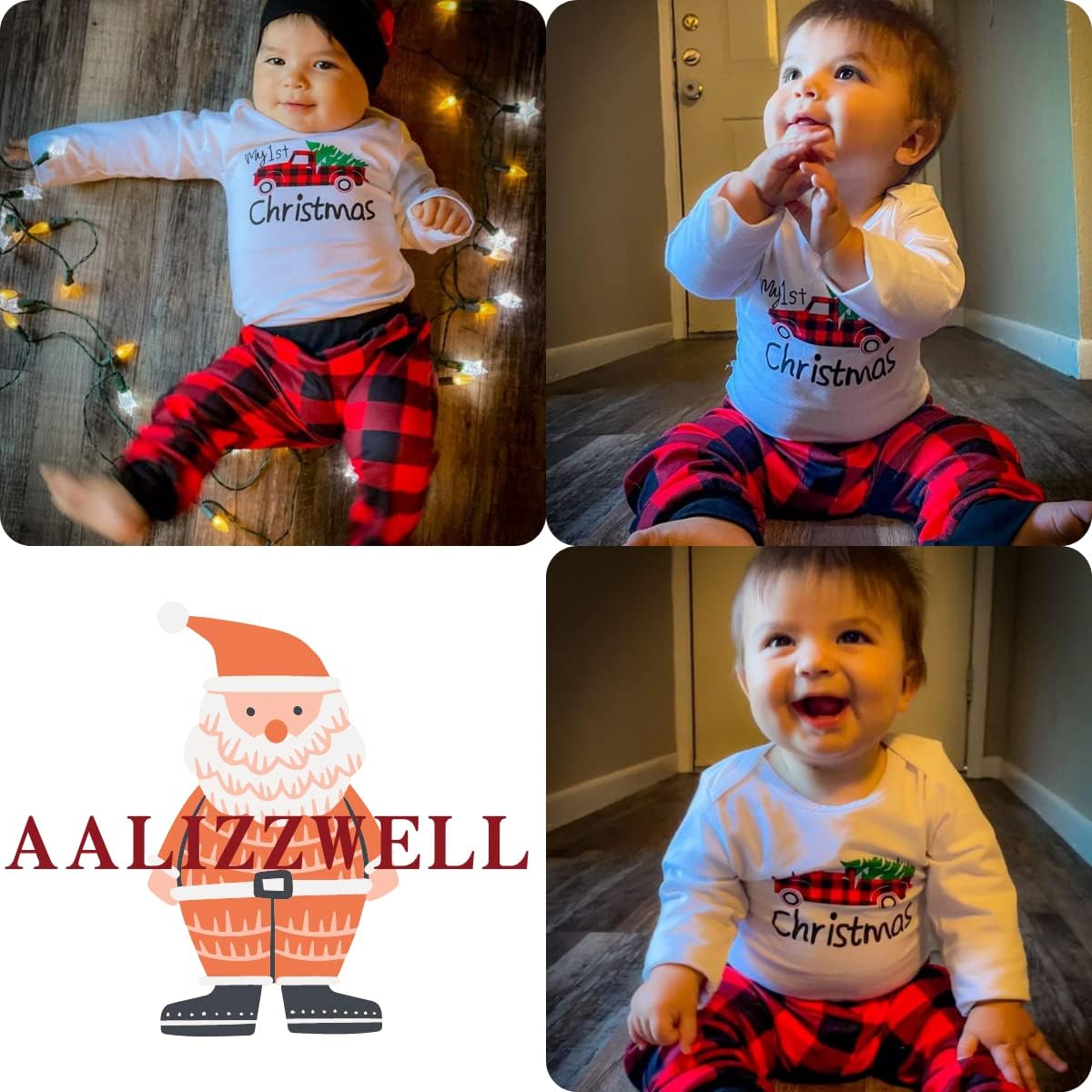 Aalizzwell Preemie Newborn Infant Baby Boys Clothes Bodysuit Romper Pants Hats Outfit Fall Winter Set - Image 2