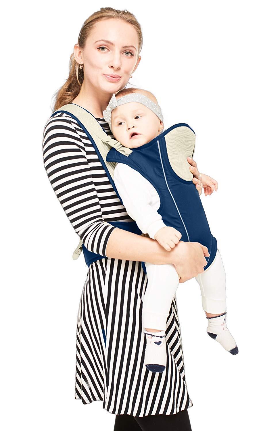 Mom's Pride 3 in 1 Baby Carry Bag Backpack Sling Back Position- Front Position Carrier (Blue) - Image 2 thumbnail