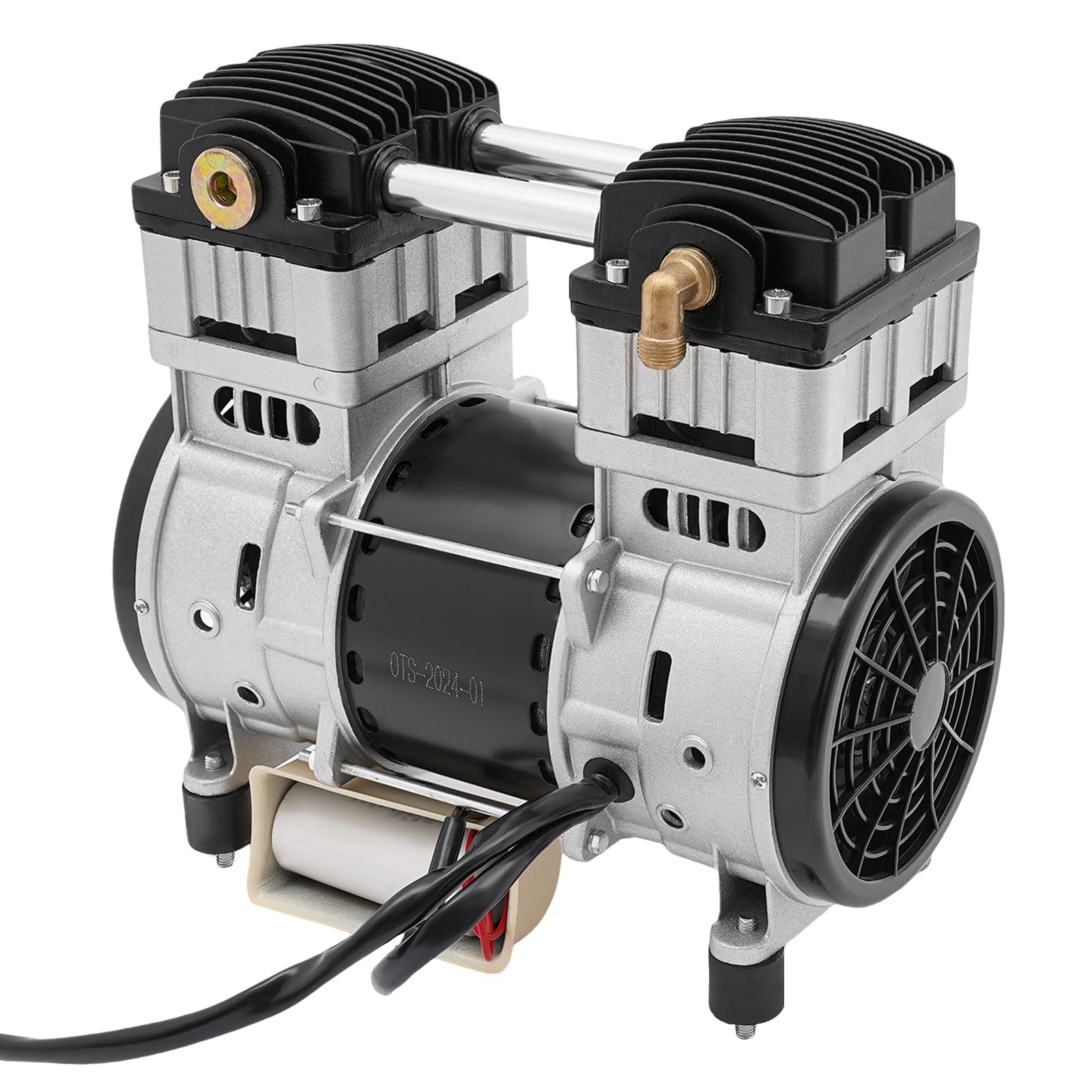 Compressore d'Aria Silenzioso 1500W 145L/min 2800 giri/min Testa in Rame per Officina Riparazioni Auto