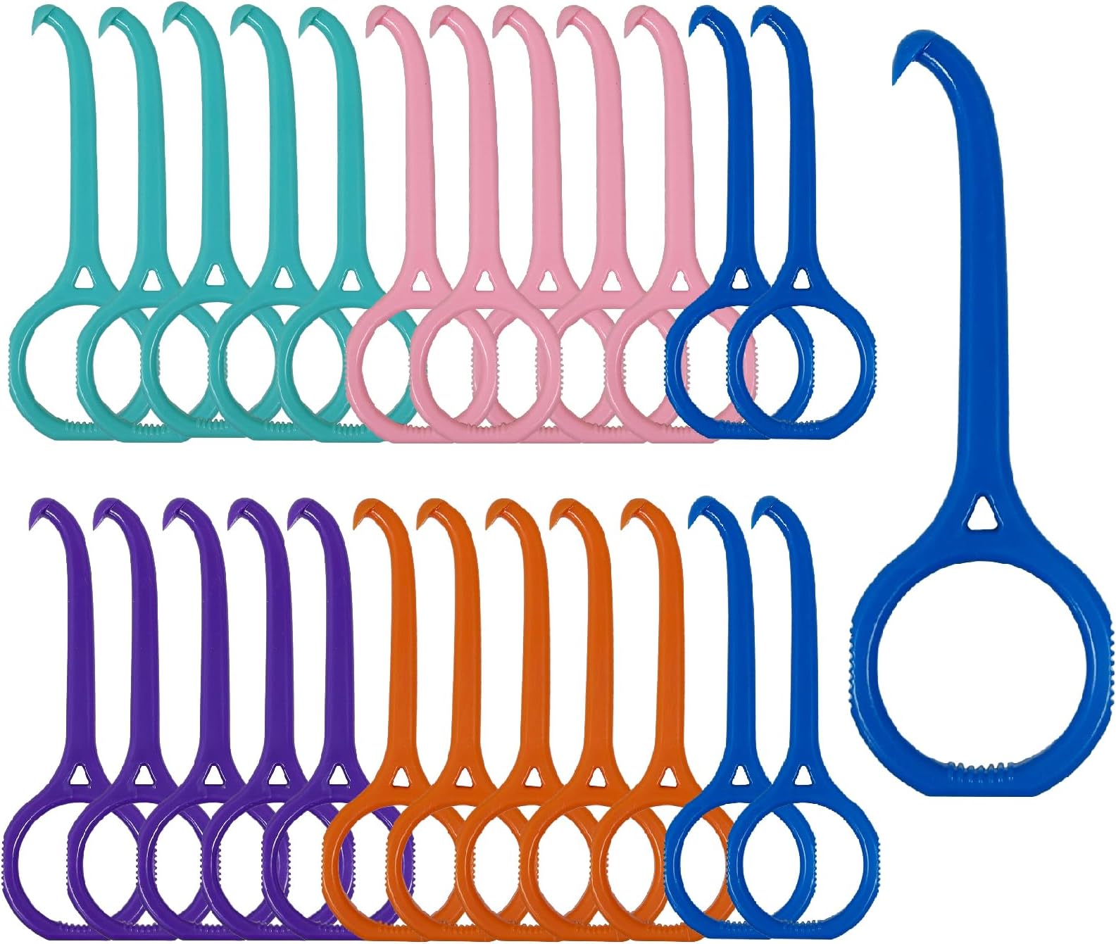 25PCS Aligner Remover Tool,Clear Aligner Removal Tool for Invisalign,Mix 5 Bright Color Removal Aligner Tooth Hook for Invisible Braces
