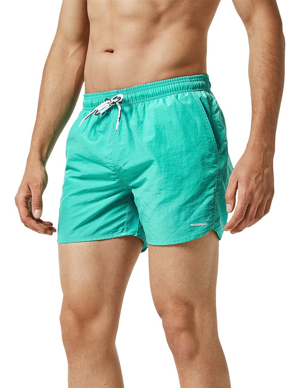 maamgic Mens Swim Trunks 5" with Mesh Lining Quick Dry Bathing Suits for Men Swim Shorts Swimwear