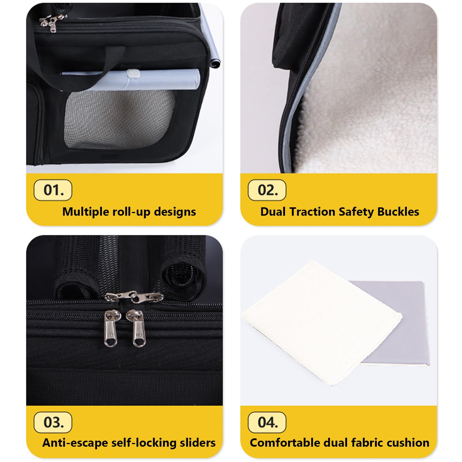 Transportín para gatos con ruedas, transportador extensible para gatos grandes y perros medianos, asa telescópica para un fácil transporte, ideal para visitas al veterinario y viajes