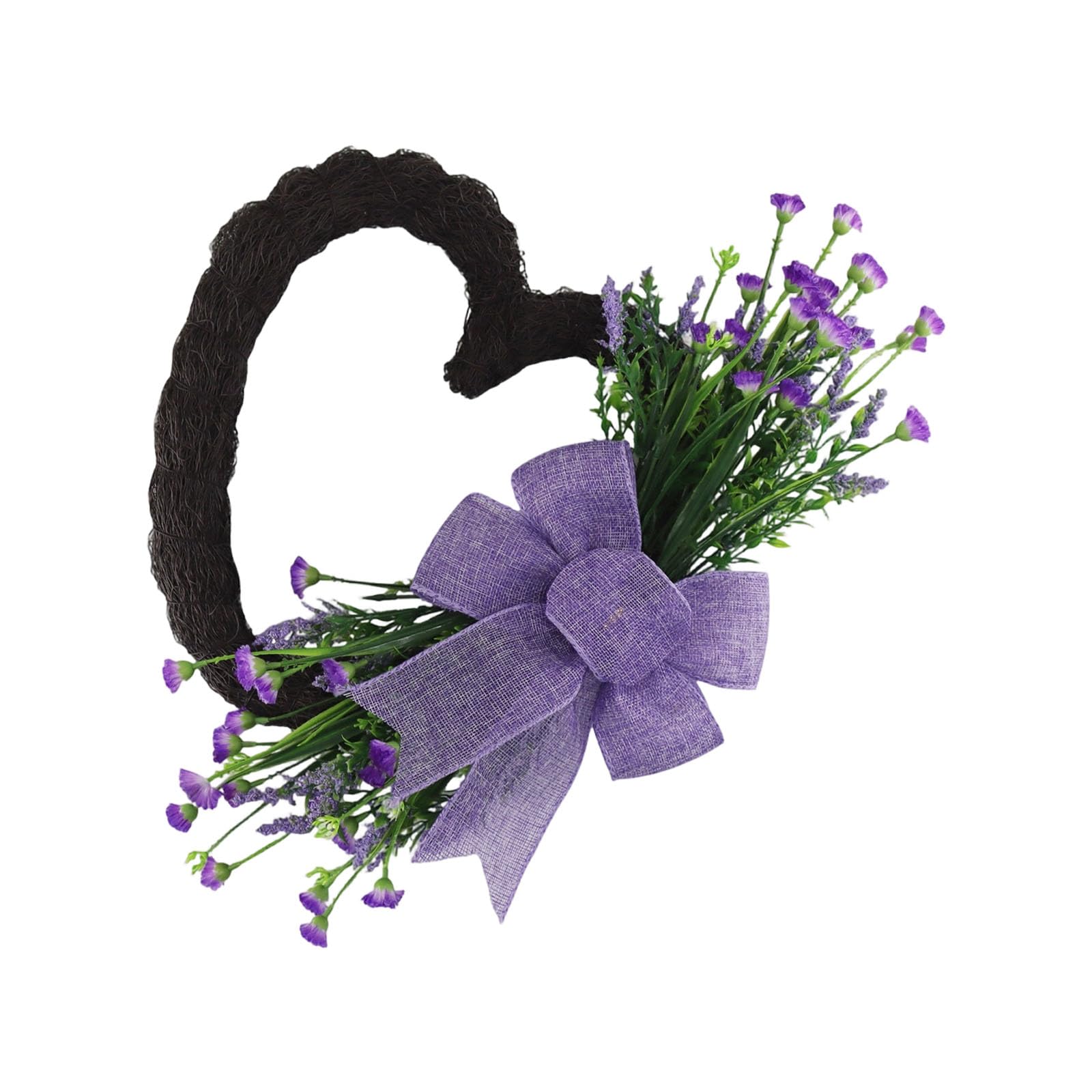 Lovely Heart Wreath Weather Proof Decoration Perfect for Busy Individuals Quick Setups for Any Room Safe Wreath