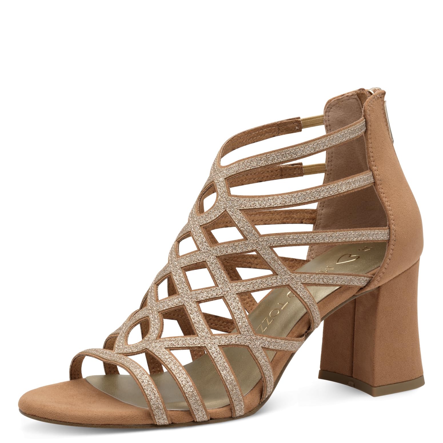 MARCO TOZZI Women's 2-28384-44 Heeled Sandals, beige, 8 UK