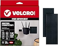 Vista 11 de VELCRO Brand Sujetadores resistentes, tiras de 4 x 2 pulgadas con adhesivo, 8 juegos, soporta 10 libras, cinta adhesiva de fuerza industrial negra