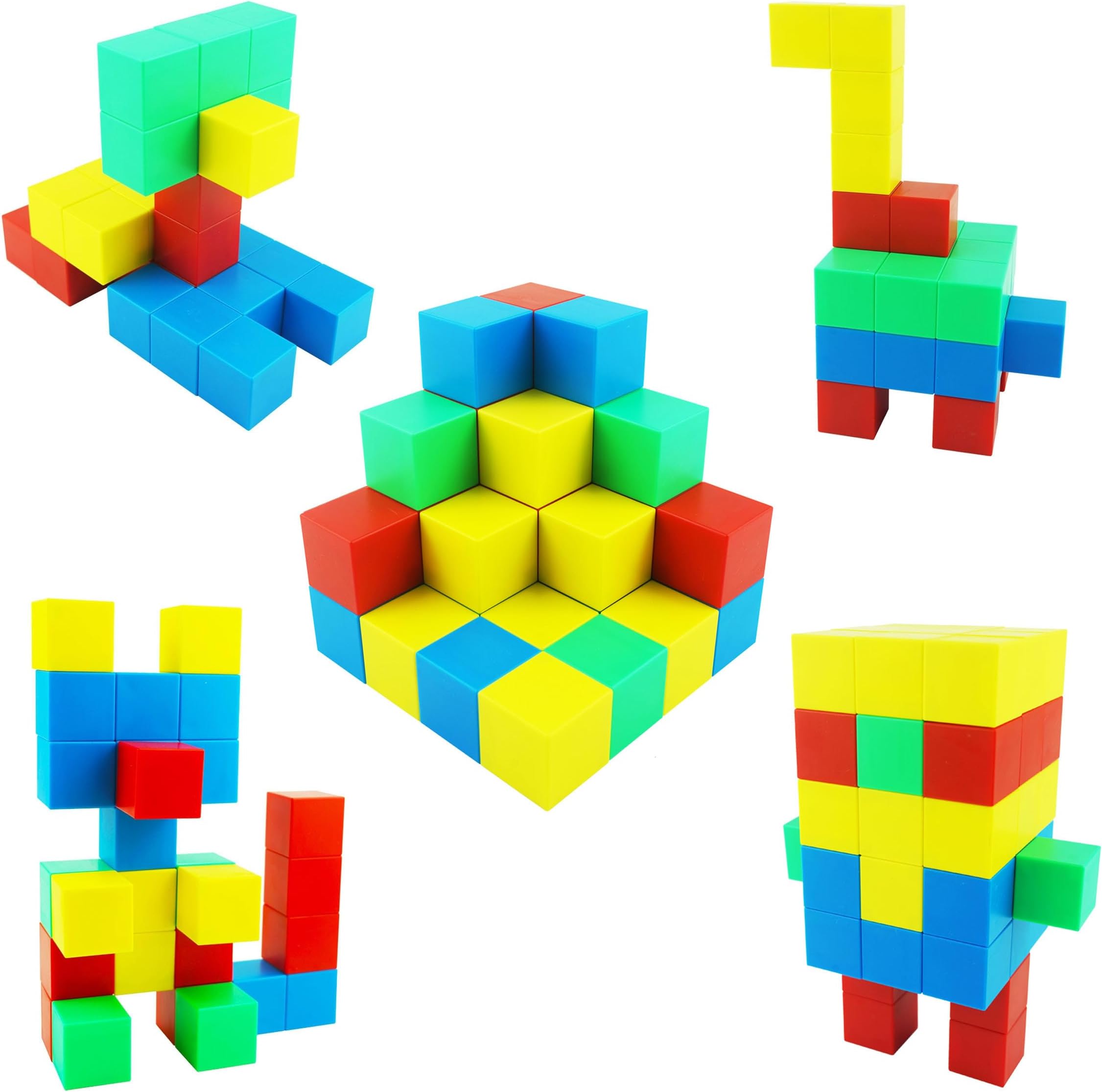 Magnetic Blocks,32PCS Large Magnetic Building Blocks for Toddlers ,STEM Preschool Educational Stacking Cubes for Kids,Sensory & Montessori Toys Birthday Gift for Boys Girls Age 3 4 5 6 7(1.30 Inch)
