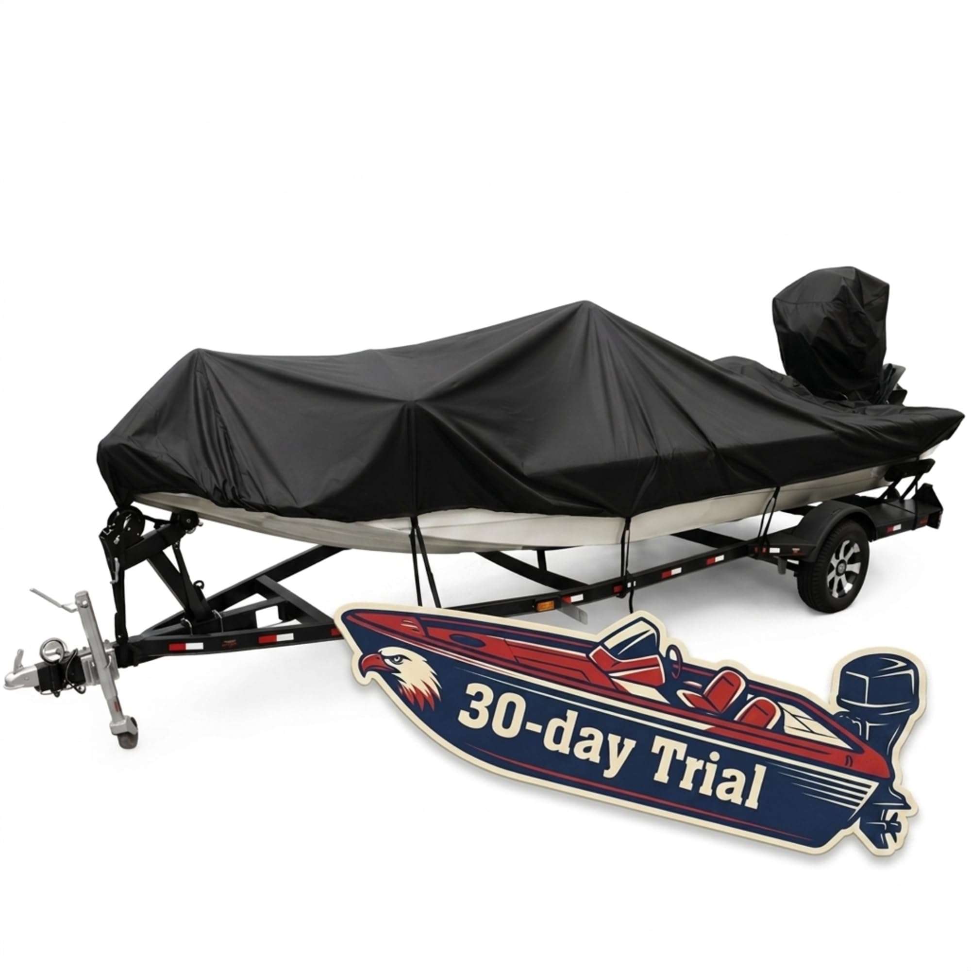 Fuprosico 1200D Boat Cover 16-18.5ft