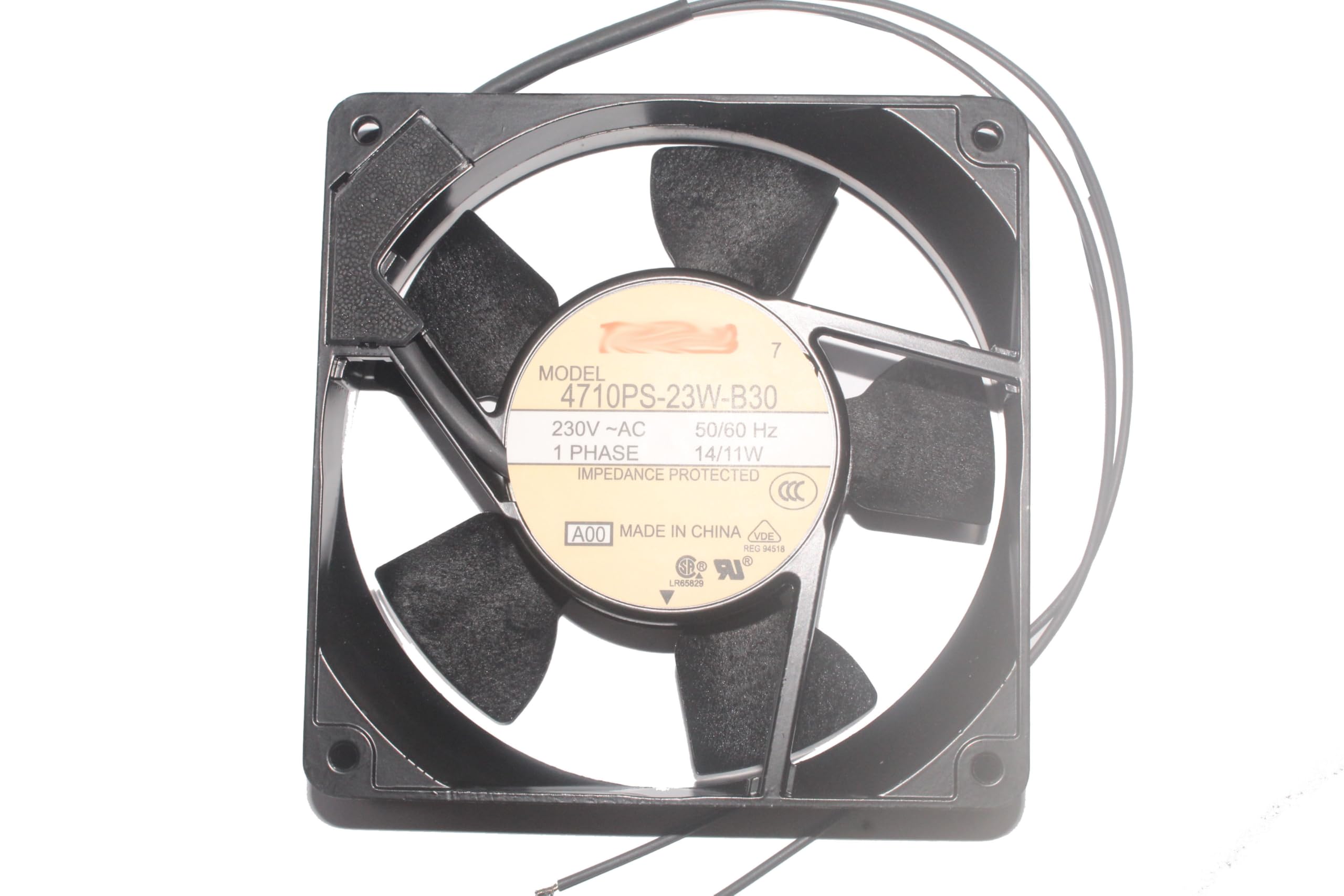 Ventola CA a 2 fili 4710PS-23W-B30 A00 230V 120 mm 14W 2 fili 4710PS-23W-B30-A00 da 12 cm
