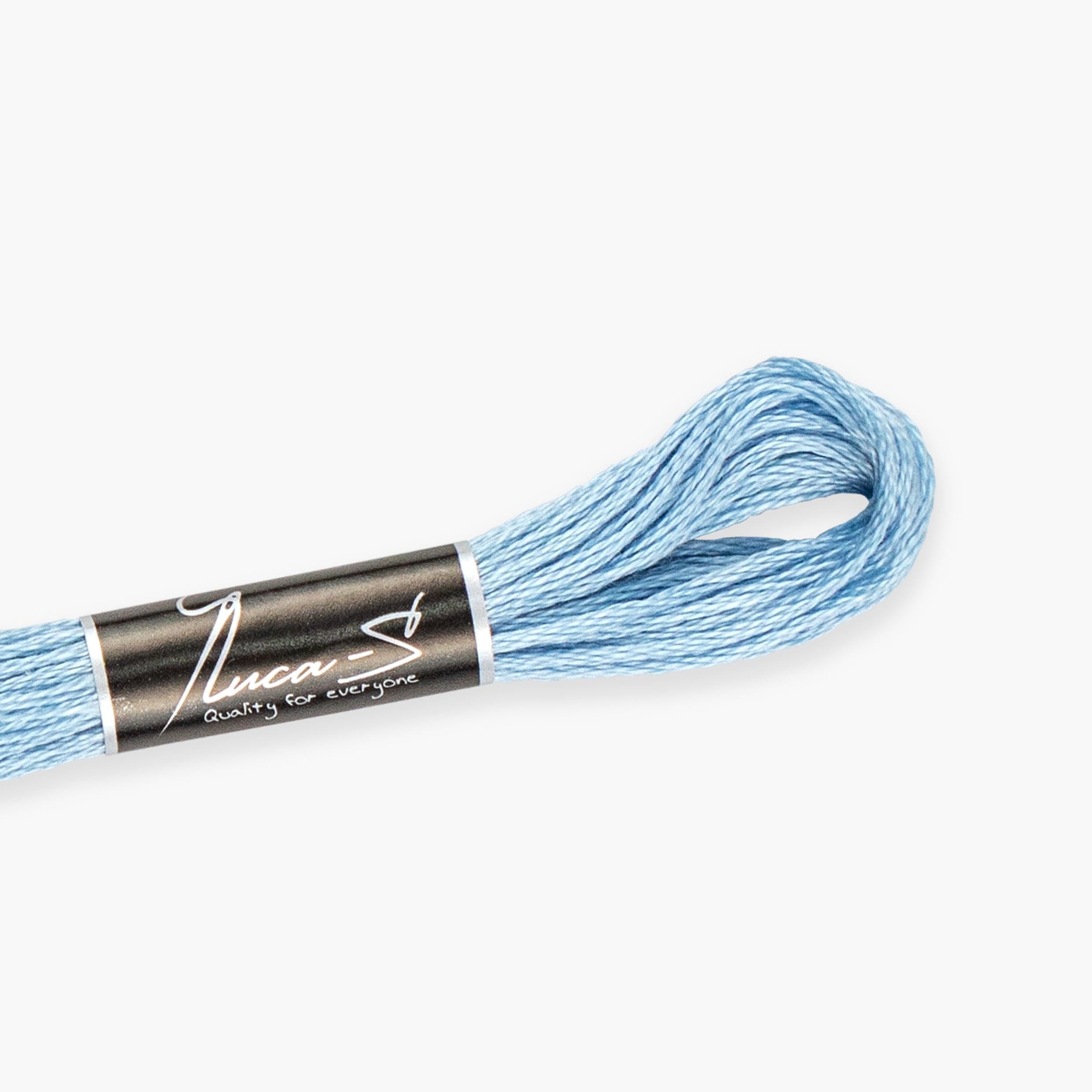 Premium Embroidery Thread Luca-S, 100% Giza Cotton, Oeko TEX Certified Stranded Cotton - 183 / DMC 827 / Anchor 159