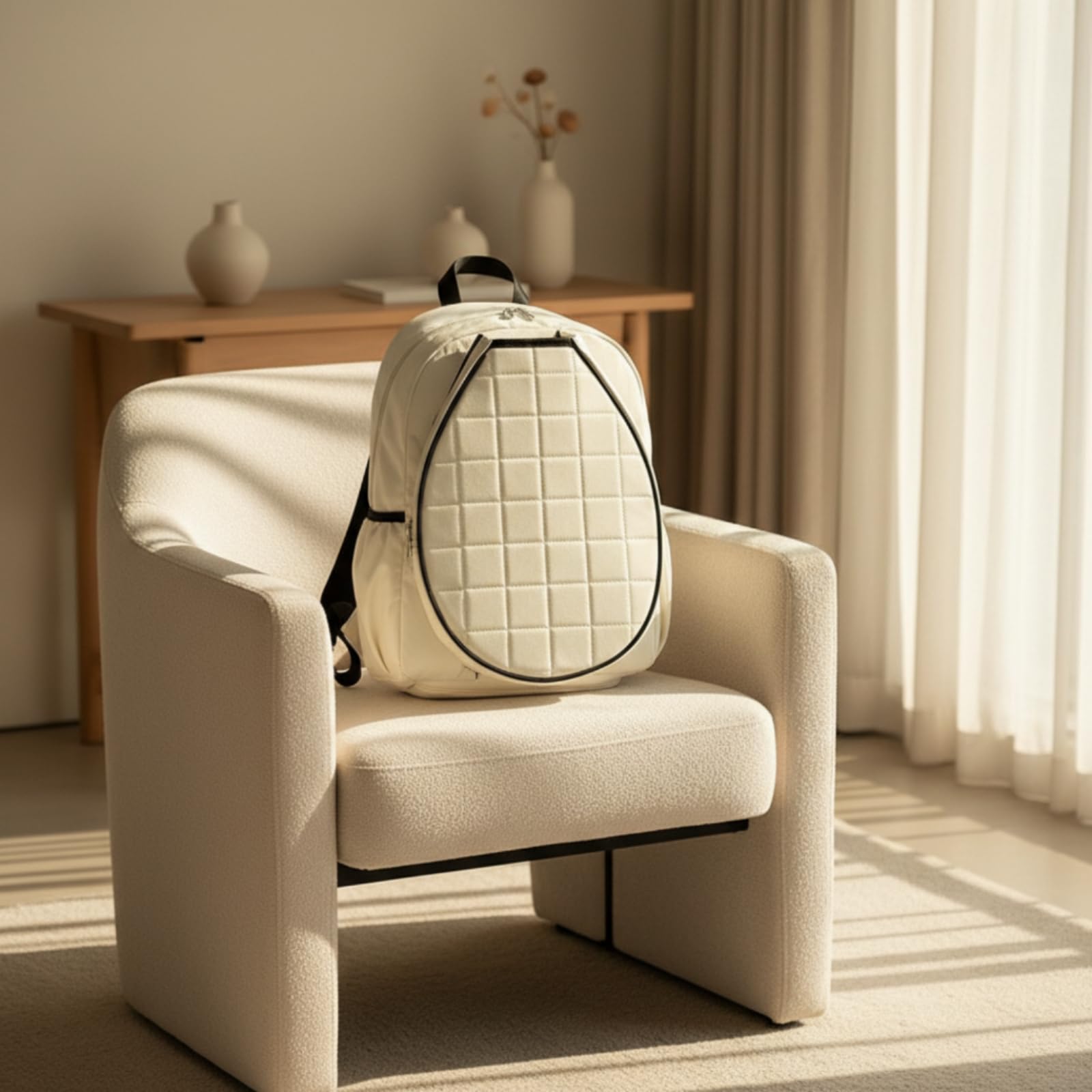 Zaino Tennis Borsa Racchetta Zaino Sportivo Borsa Scarpe Zaino Palestra Nylon Antistrappo Sezione Separata per Scarpe Indumenti Puliti Protetti Tasche