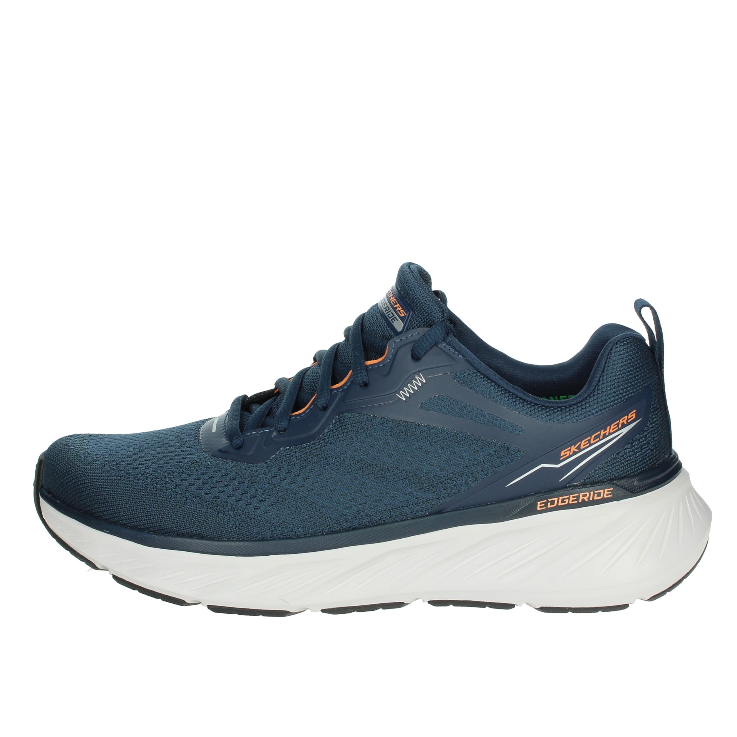 Skechers Men's Edgeride Exxo Sneaker, Navy/Orange, 6.5 X