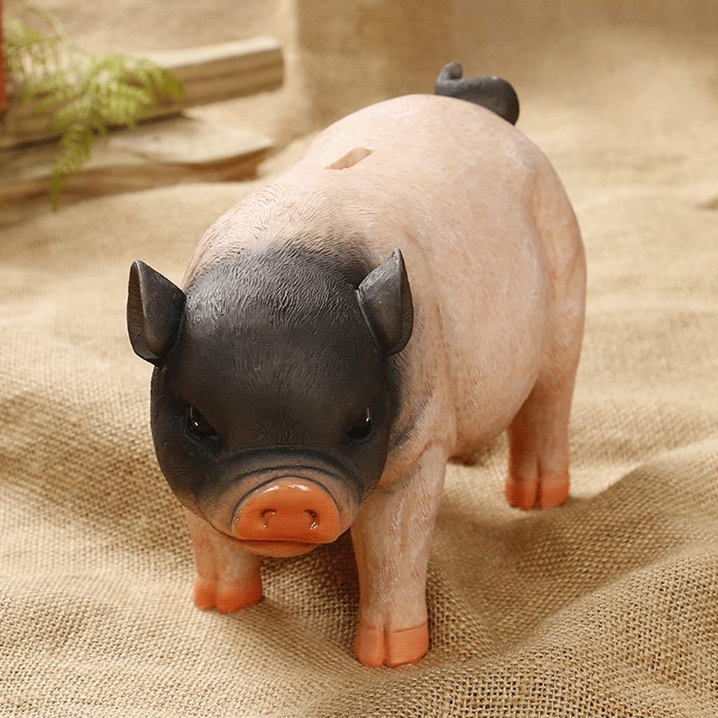 Amazon.co.jp: 貯金箱 おしゃれ 貯金棚の創造的なシミュレーション樹脂豚のコインマネー銀行ビット プライトギフト玩具かわいい動物子供の子供のための貯金箱10.2x5.9in 大容量貯金箱 (Color : Piggy Bank C) : おもちゃ