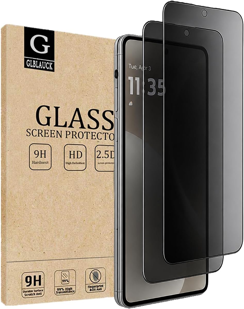 [2-Pack] Privacy Screen Protector for Motorola Moto Razr Fold, Anti-Spy 3D Curve Edge 9H Hardness Tempered Glass Screen Protectors for Moto Razr Fold