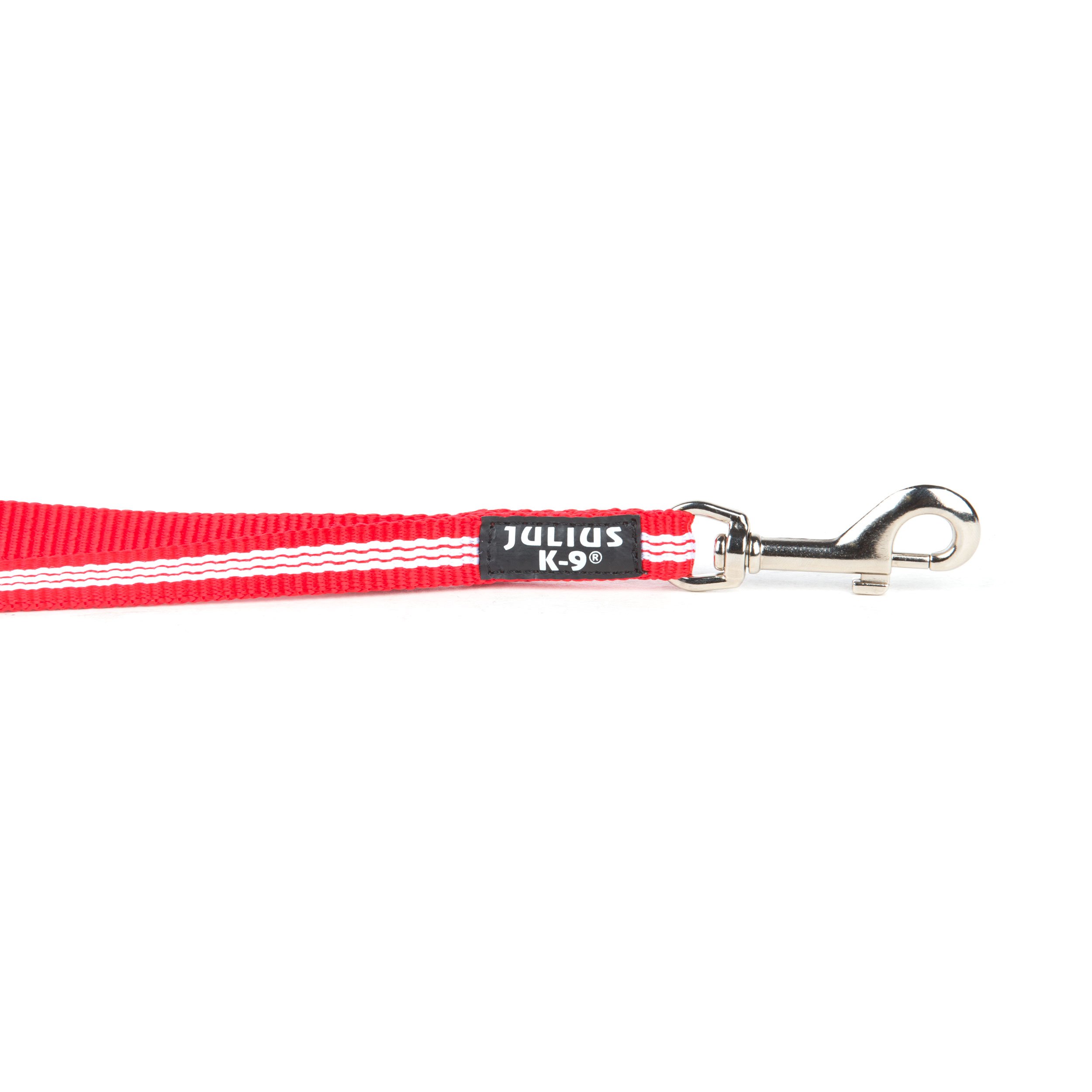 IDC Tubular Webbing Short Leash, 14 mm x 35 cm, Red - Image 2