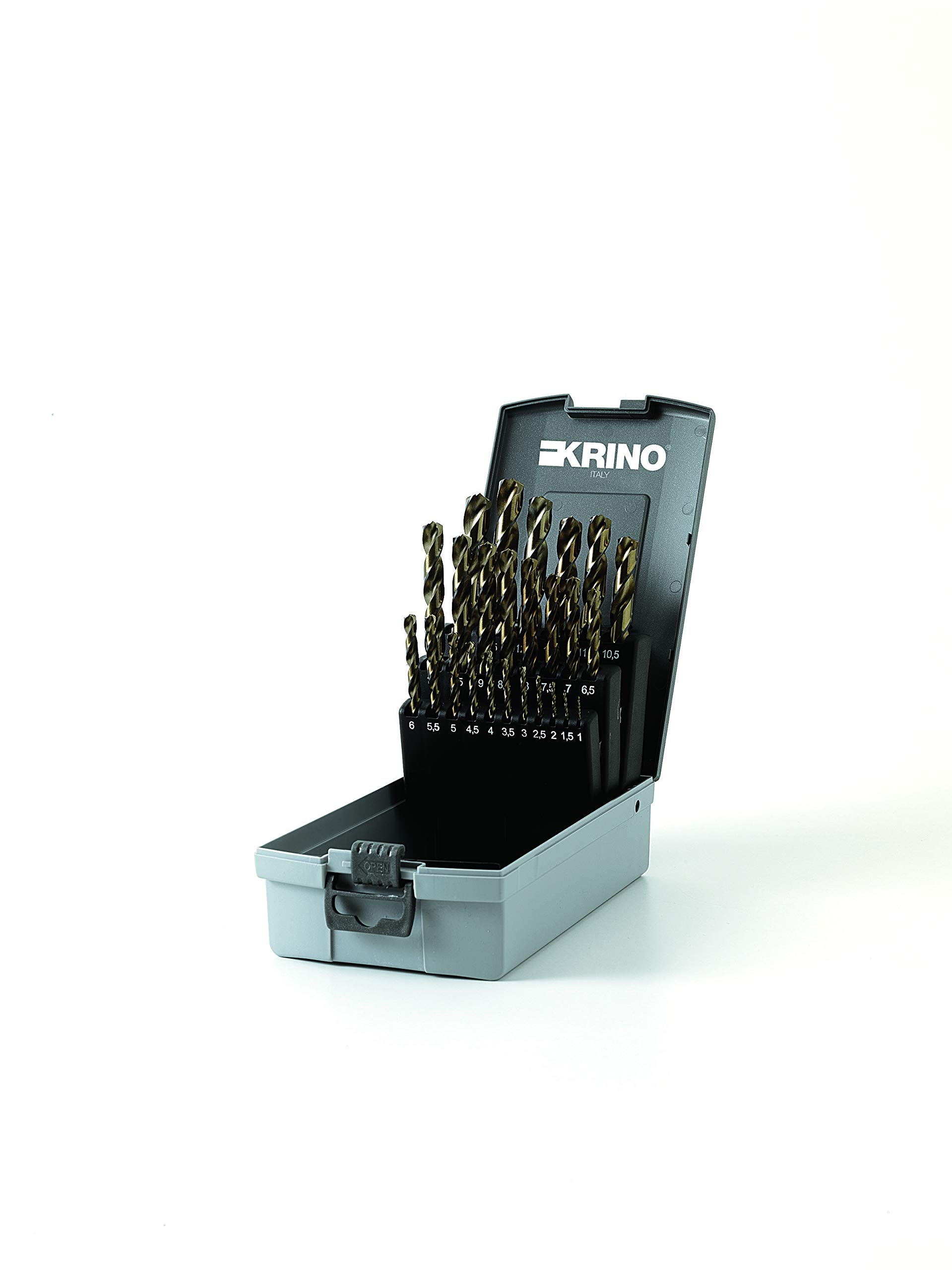 Krino - Brocas de acero HSS-G Speedmaster, rectificadas, juego de 25 unidades, 01229302