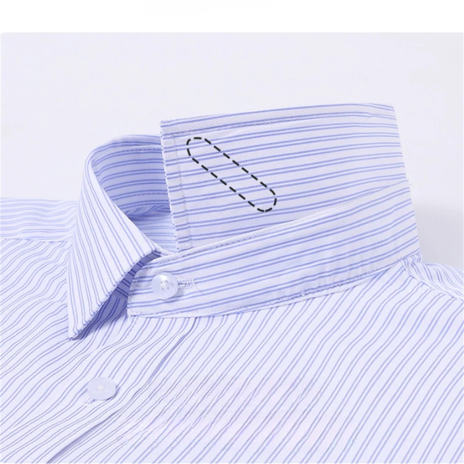 Camisa de manga larga para hombre, de algodón, suave, acogedora, para negocios, informal, para oficina