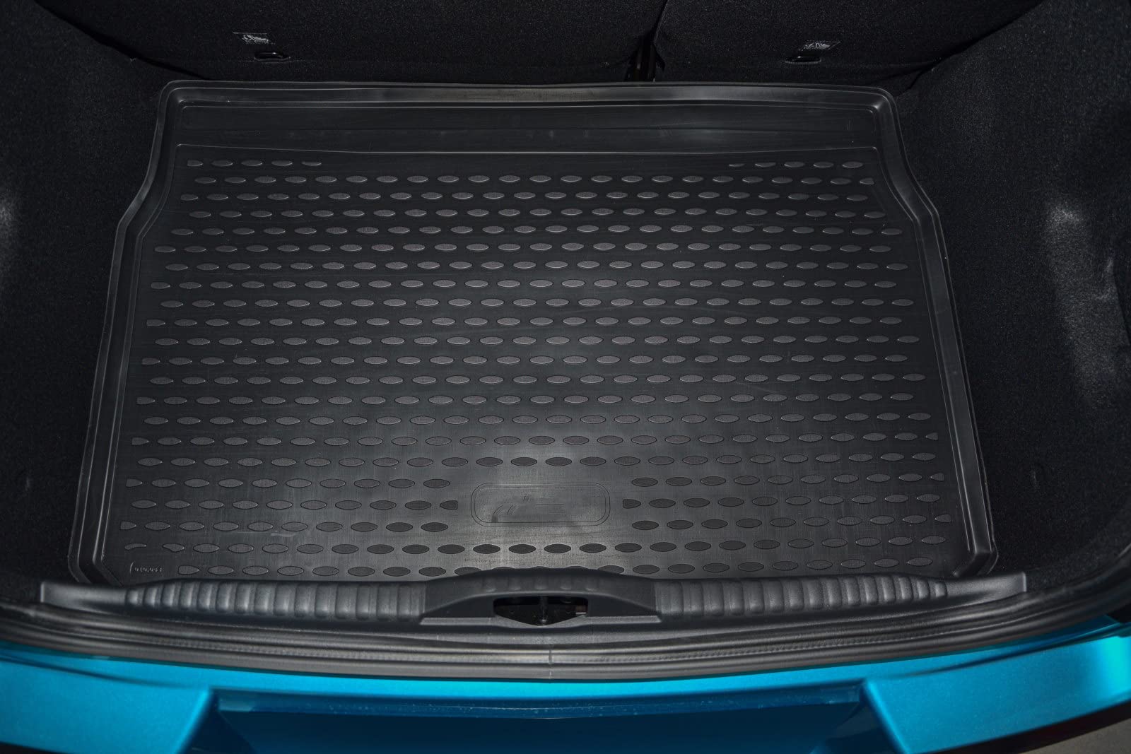 J&J AUTOMOTIVE Vasca Bagagliaio in TPE Gomma per Citroen C3 3 2016-2023, Proteggi Baule con Bordo Alto 3-5 cm, Antiscivolo, Colore Nero, Premium